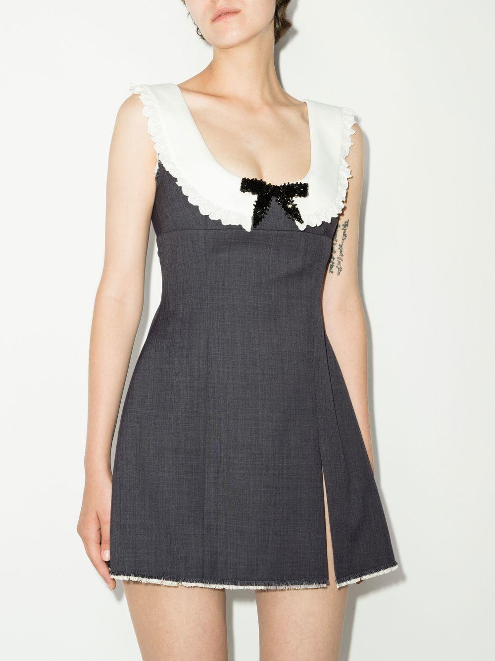bow-detail sleeveless dress Product Image