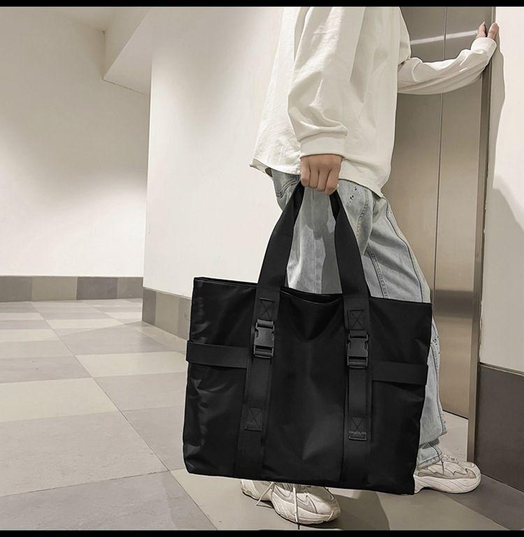 Buckled Nylon Tote Bag Product Image