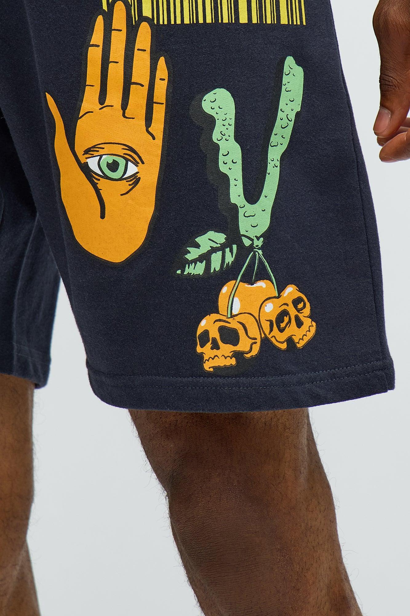 Stack Cash Chase Stars Sweatshorts - Black Product Image