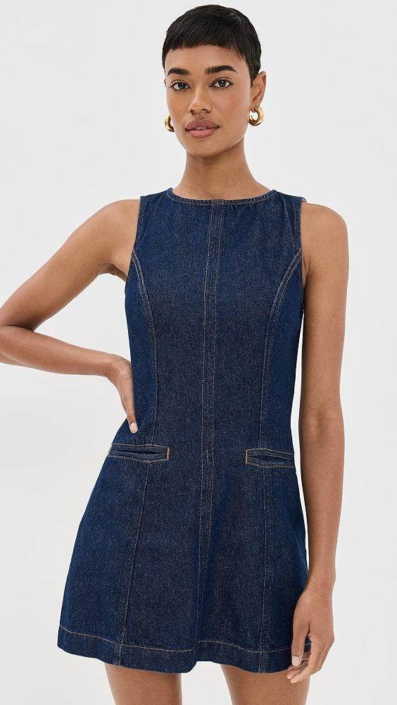Reformation Citron Denim Mini Dress | Shopbop Product Image