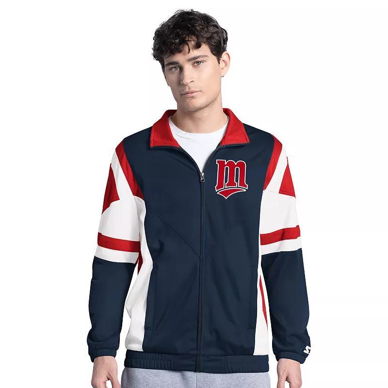Men's Starter Royal/Red Texas Rangers Contender Tricot Full-Zip Track Jacket, Size: XL, Blue Product Image