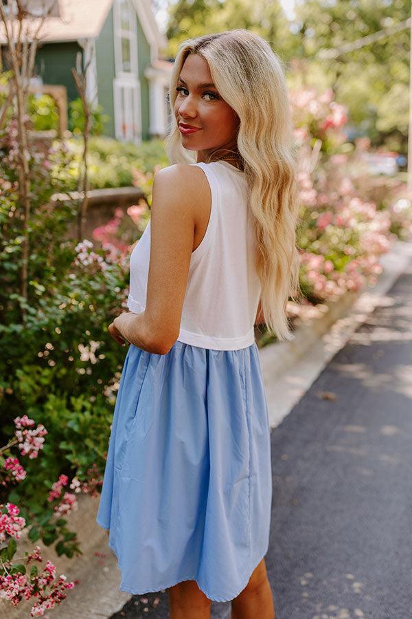 Countryside Drive Mini Dress in Sky Blue Product Image