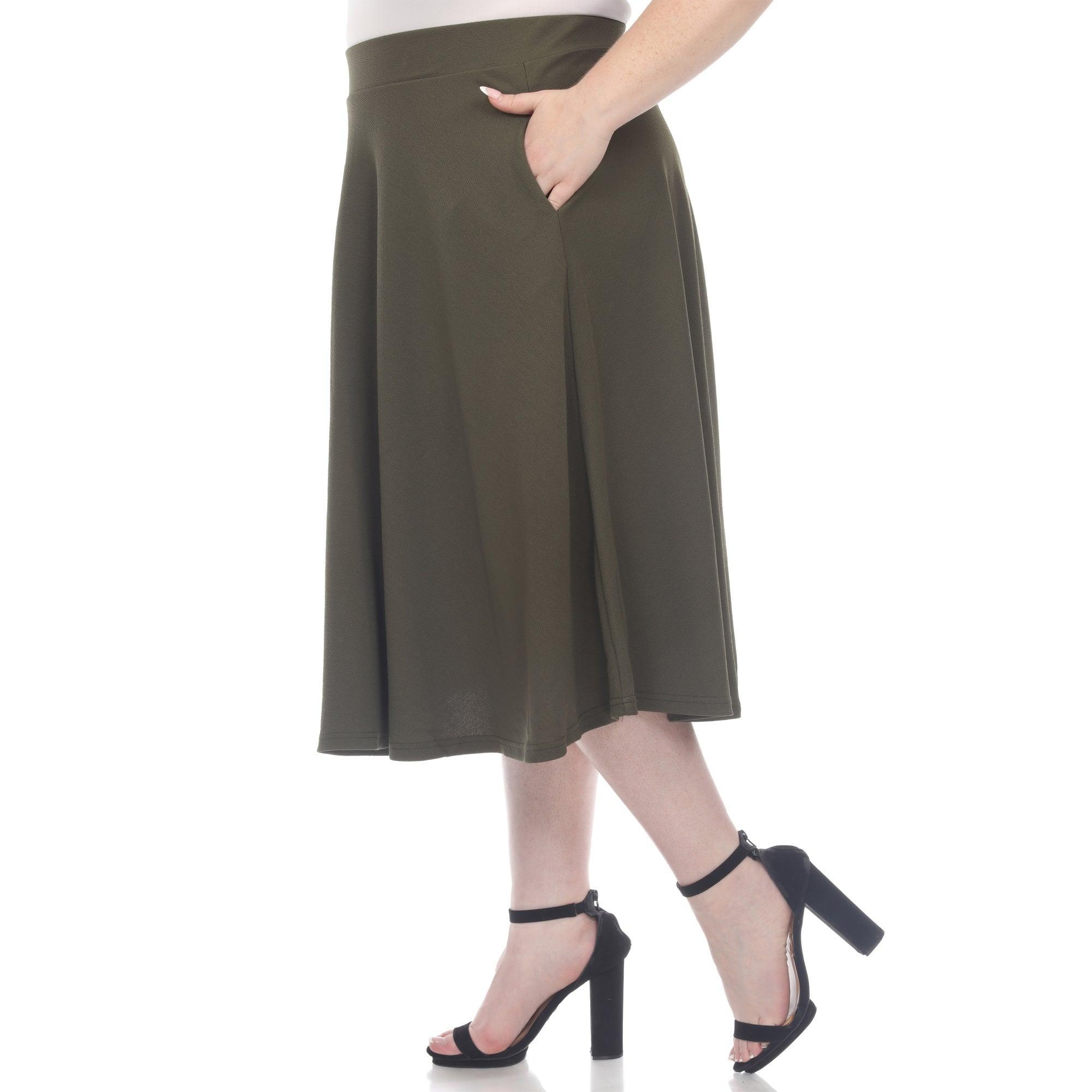 Tasmin Flare Midi Skirts - Plus Product Image