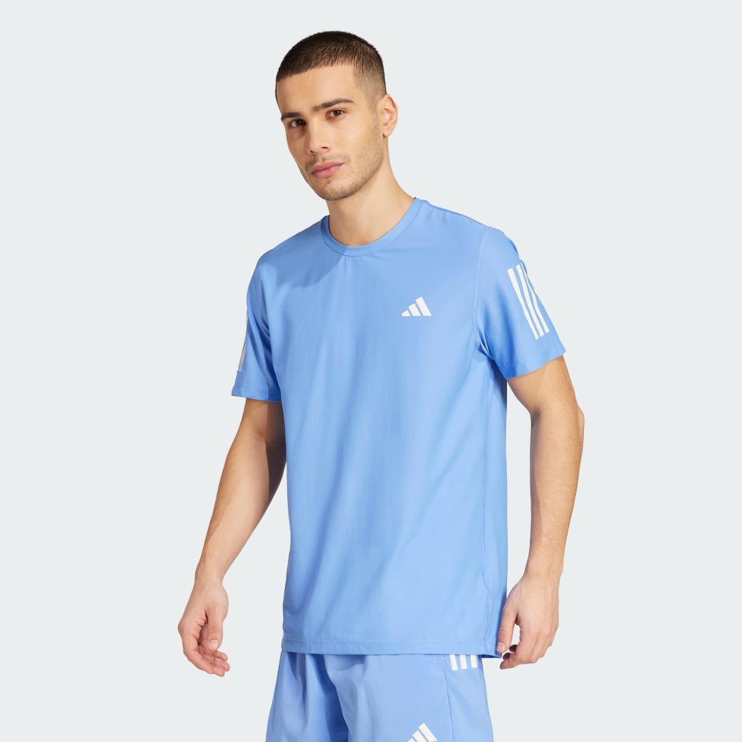 adidas Own the Run Tee White 2XL Mens Product Image