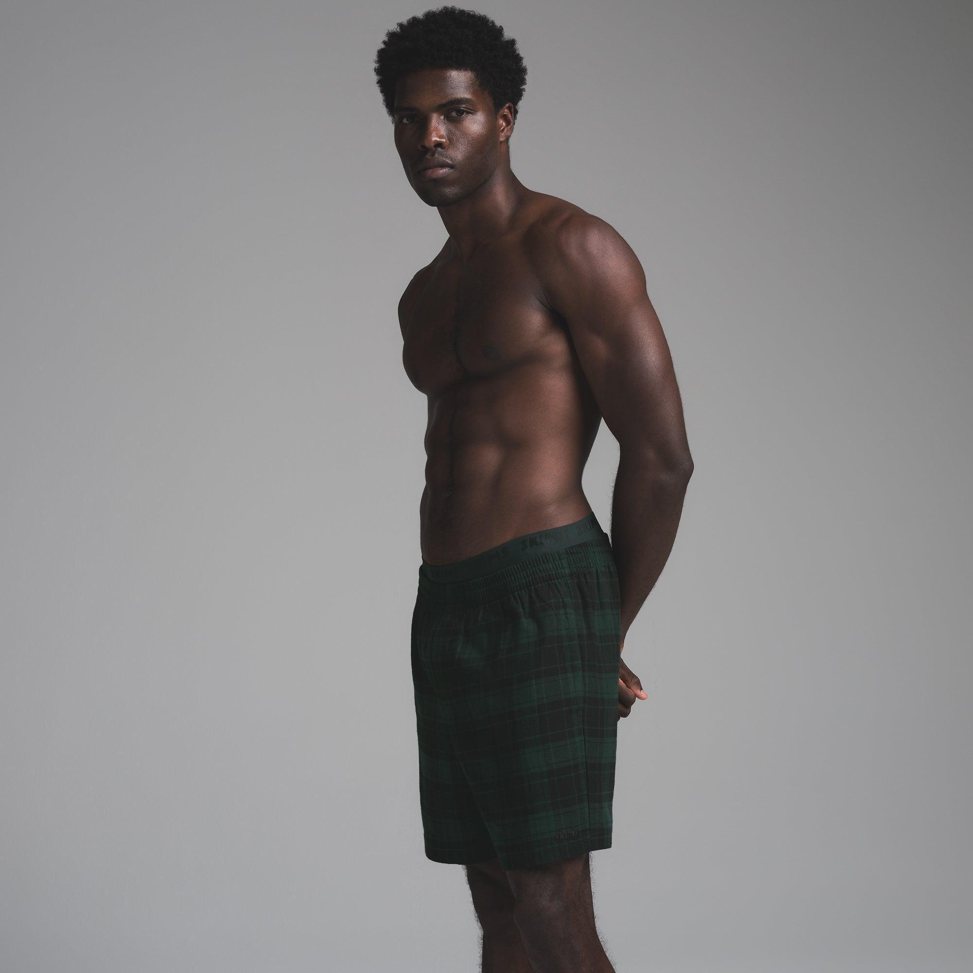 FLANNEL SLEEP MENS SHORT | CYPRESS PLAID Product Image