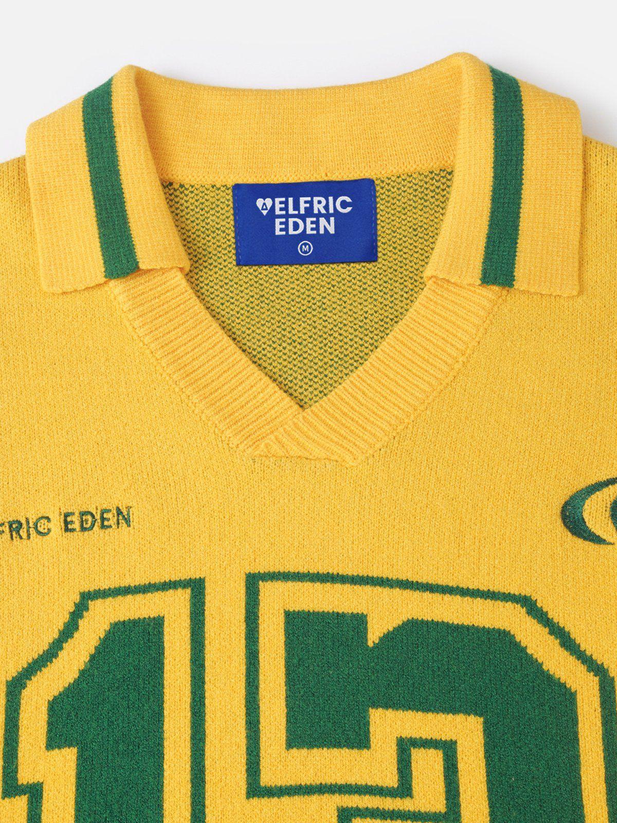 Aelfric Eden Number Graphic Polo Sweater Product Image