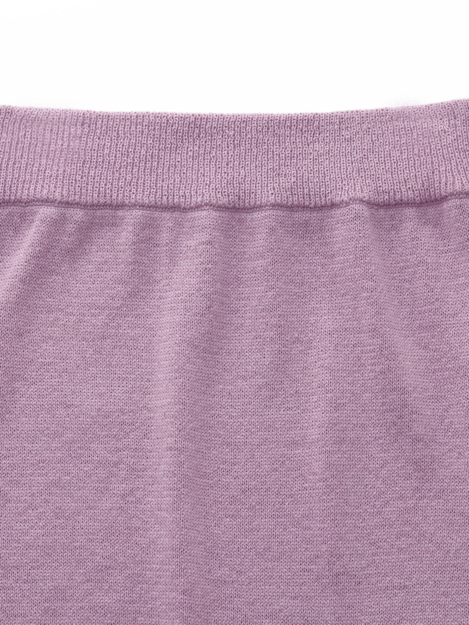 Linen Cotton Blend Women Knit Skirt Product Image
