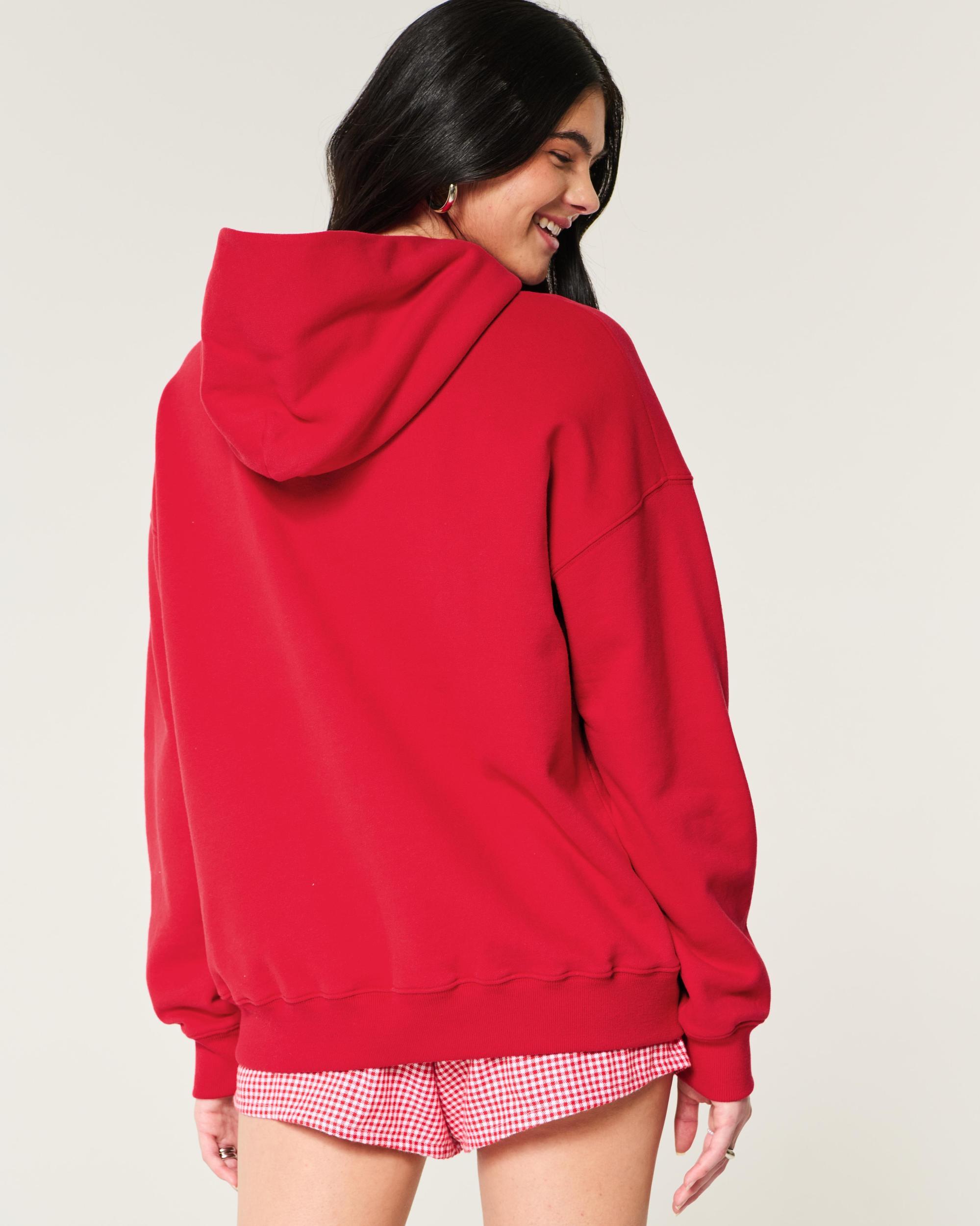 Hollister Feel Good Fleece Oversized Hoodie Product Image