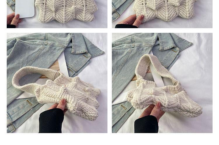 Applique Knit Tote Bag Product Image