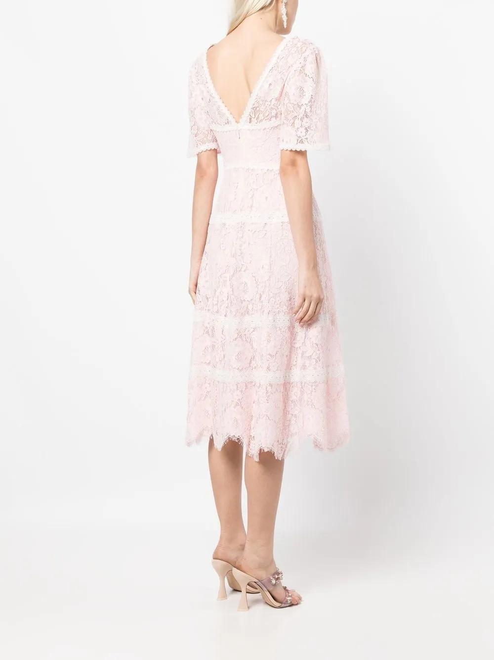 lace empire line midi dress Product Image