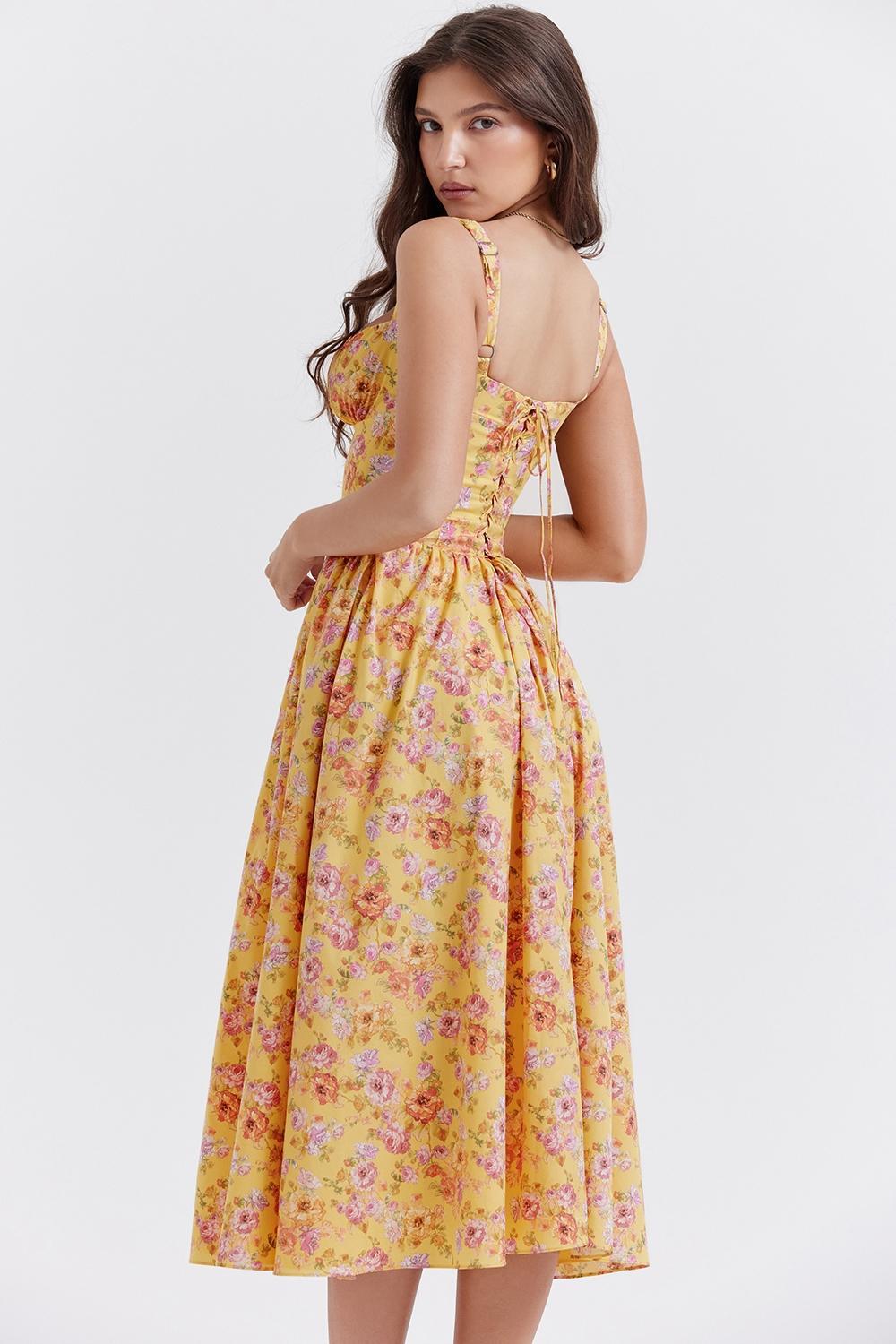 Tatiana Butter Print Midi Sundress Product Image