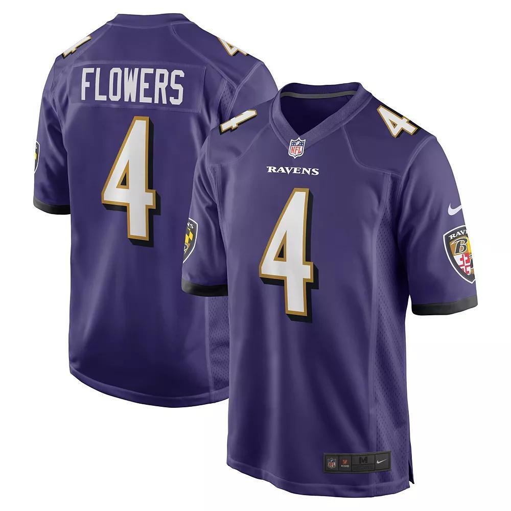 Zay Flowers Baltimore Ravens Nike Men's NFL Game Football Jersey Product Image