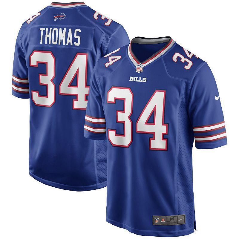 Men's Nike Thurman Thomas Royal Buffalo Bills Game Retired Player Jersey, Size: Small, Blue Product Image