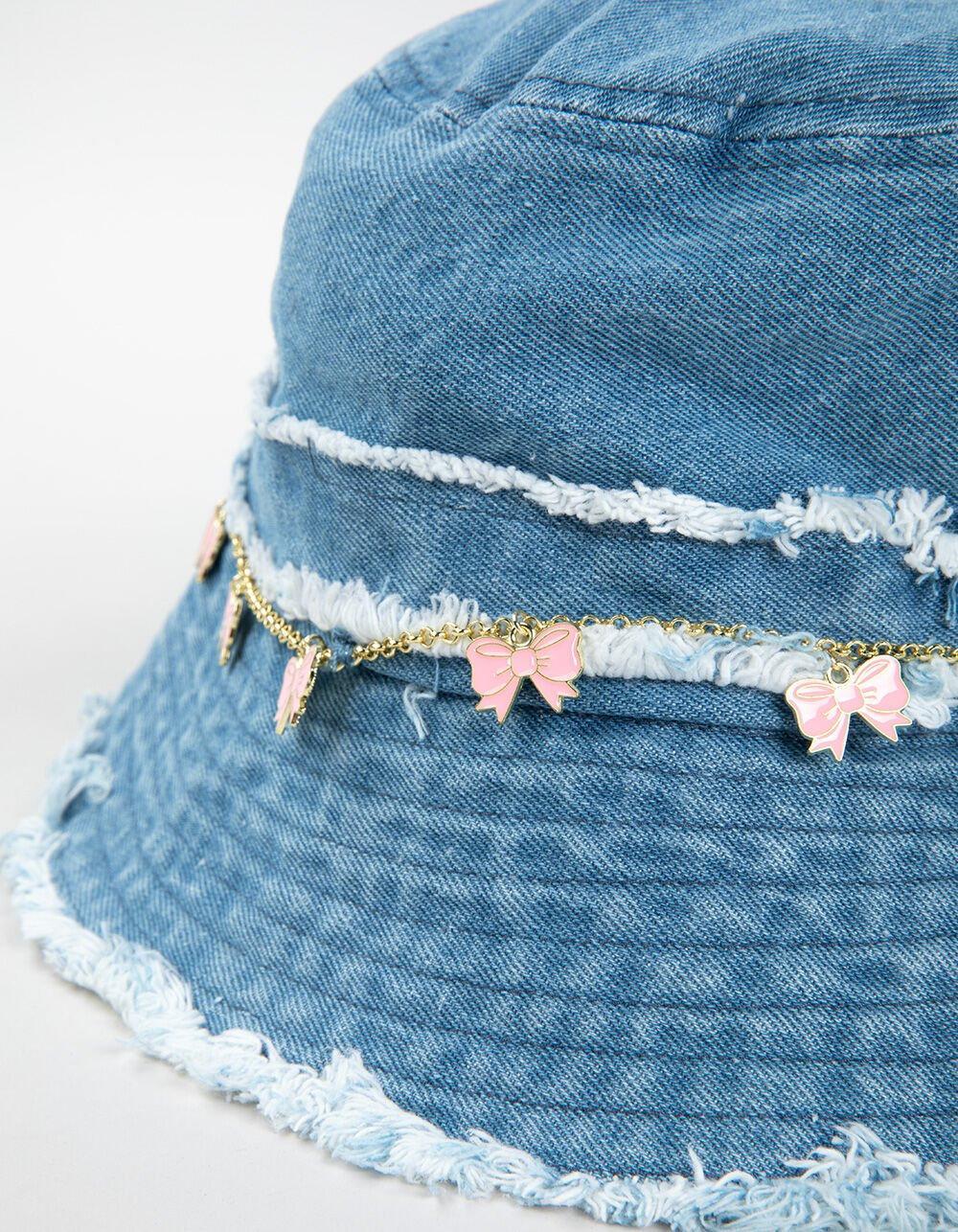 Bow Charm Womens Bucket Hat Product Image