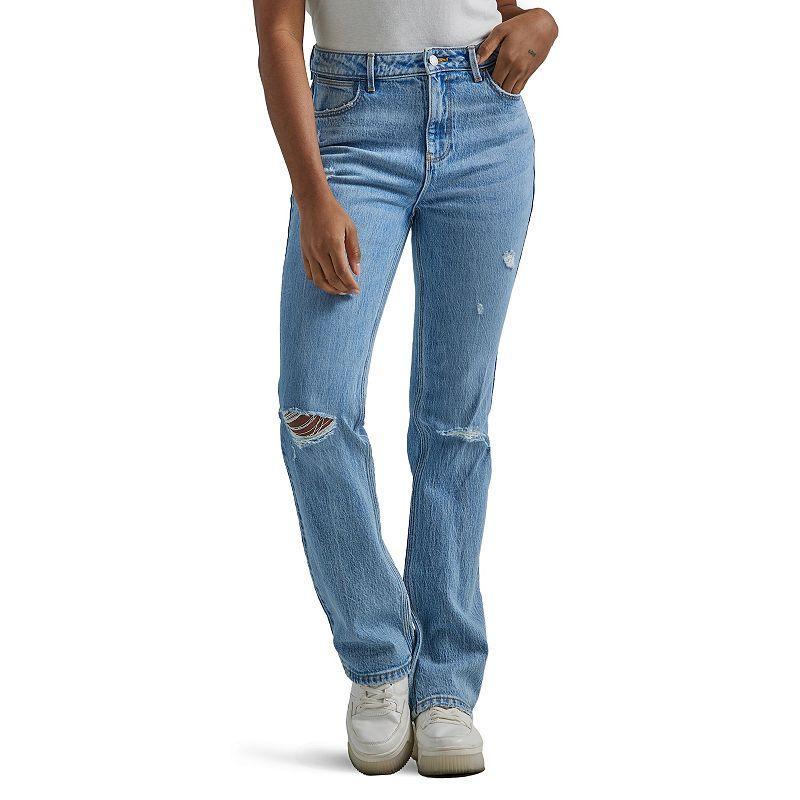 Women's Wrangler High-Rise Bootcut Jeans, Size: 4X32, Black Product Image
