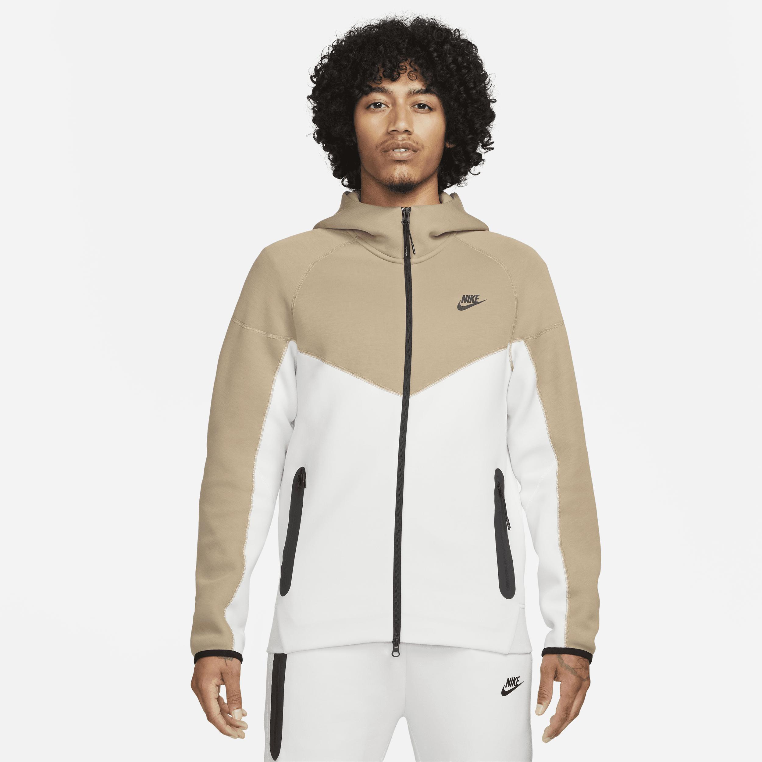 Nike Tech Fleece full zip hoodie in gray Product Image