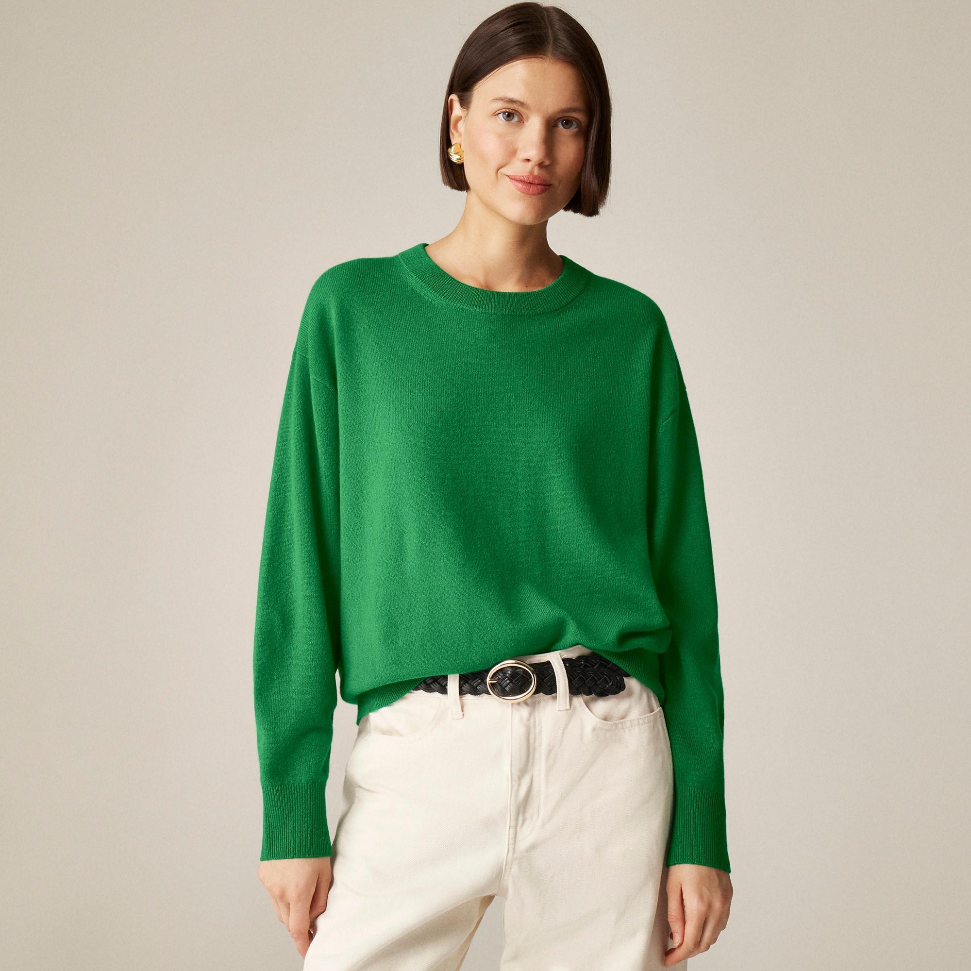 Cashmere relaxed crewneck sweater Product Image