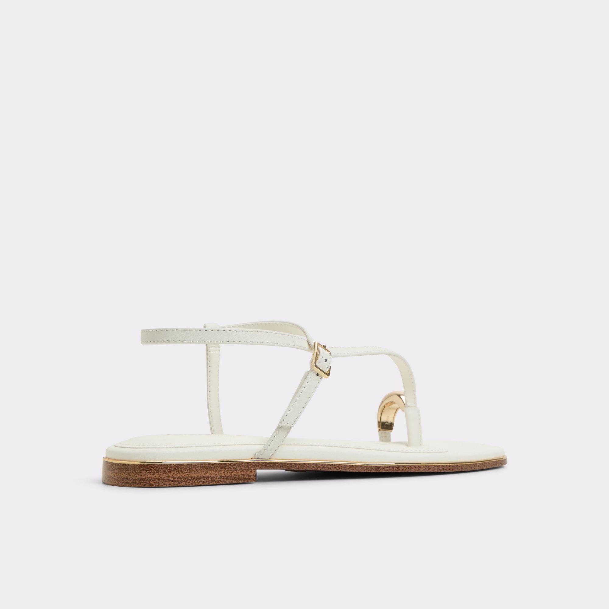 ALDO Jomalina - Women's Flat Sandals - White, Size 8.5 Product Image