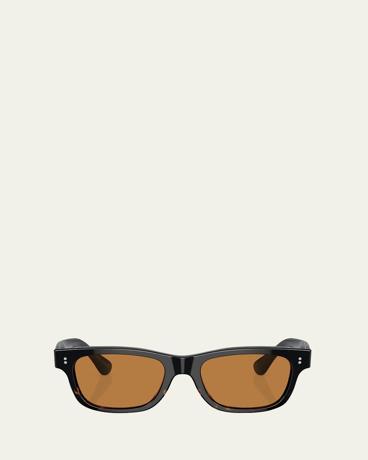 Mens Rosson Sun Acetate Rectangle Sunglasses Product Image