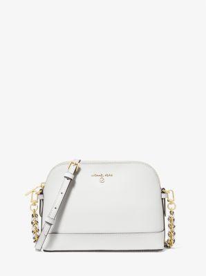 Large Saffiano Leather Dome Crossbody Bag Product Image