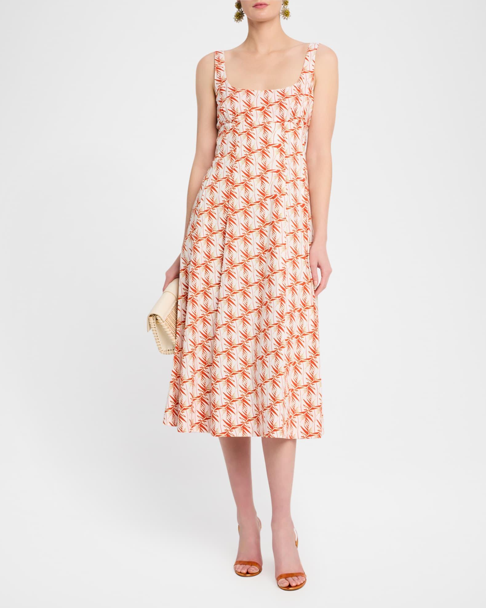 Thalia Sleeveless Scoop-Neck Midi Dress Product Image