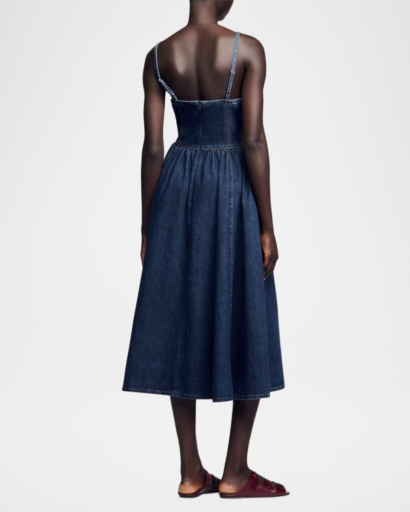 Sophie Denim Midi Dress Product Image