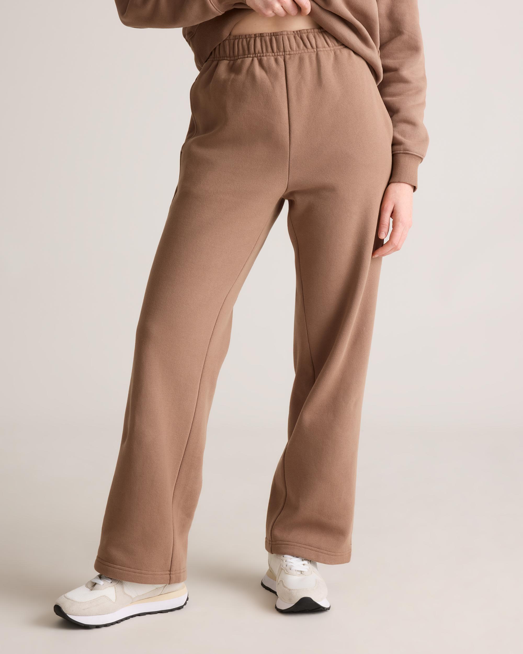 Quince | Women's Organic Heavyweight Fleece Straight Leg Sweatpants Organic Cotton Product Image