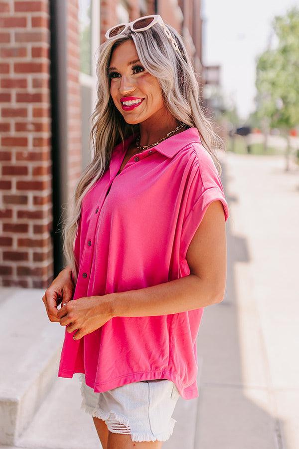 Change It Up Top In Pink Product Image