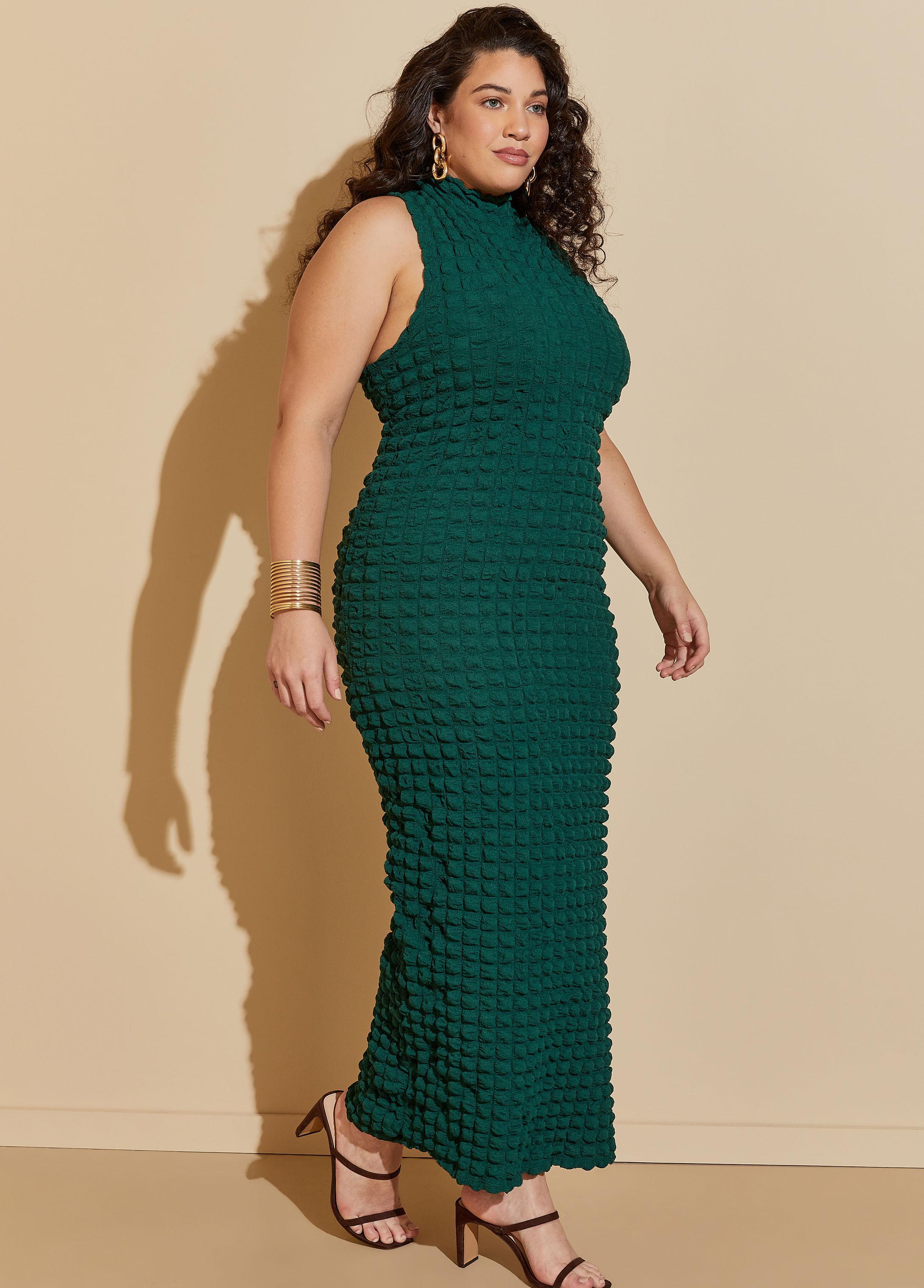 Puff Effect Midi Dress Product Image