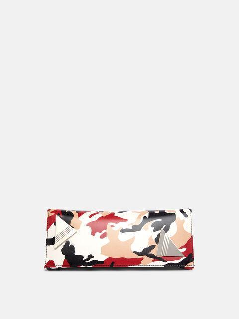 ''8.30PM'' beige, black, red and nude oversized clutch Product Image