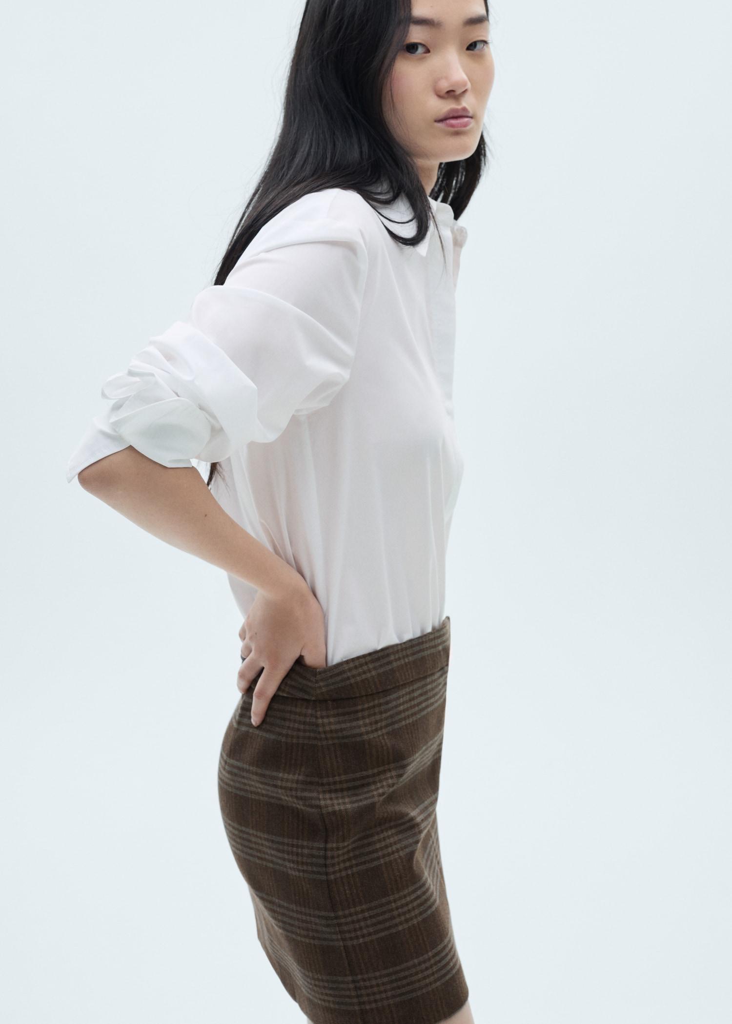 Short combined dress - Women | MANGO USA Product Image