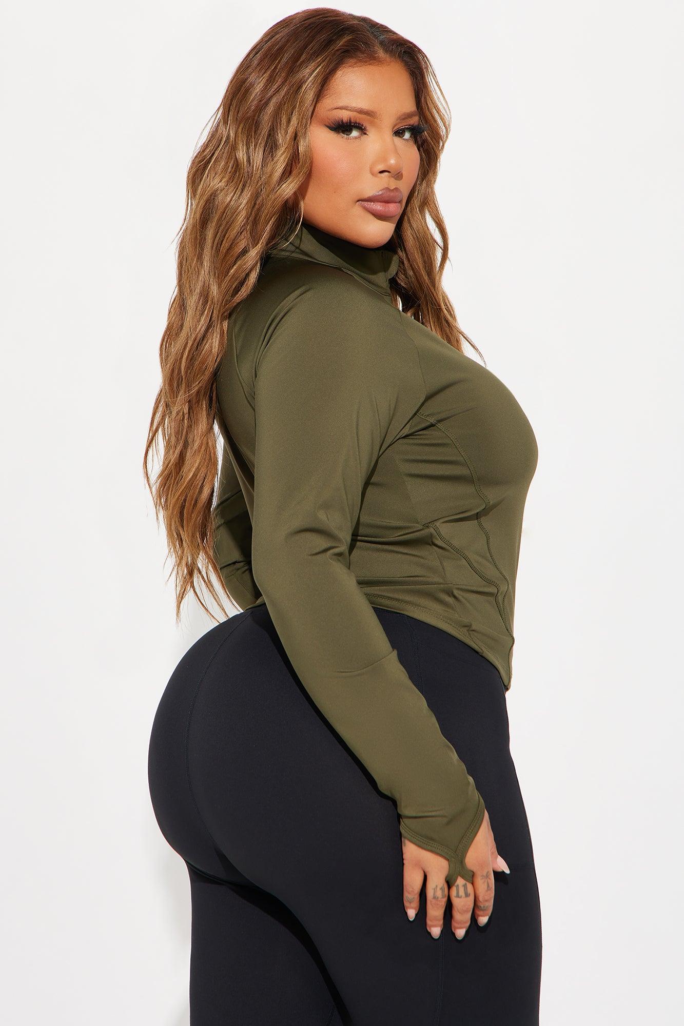Max It Out Elevate Active Jacket - Olive Product Image