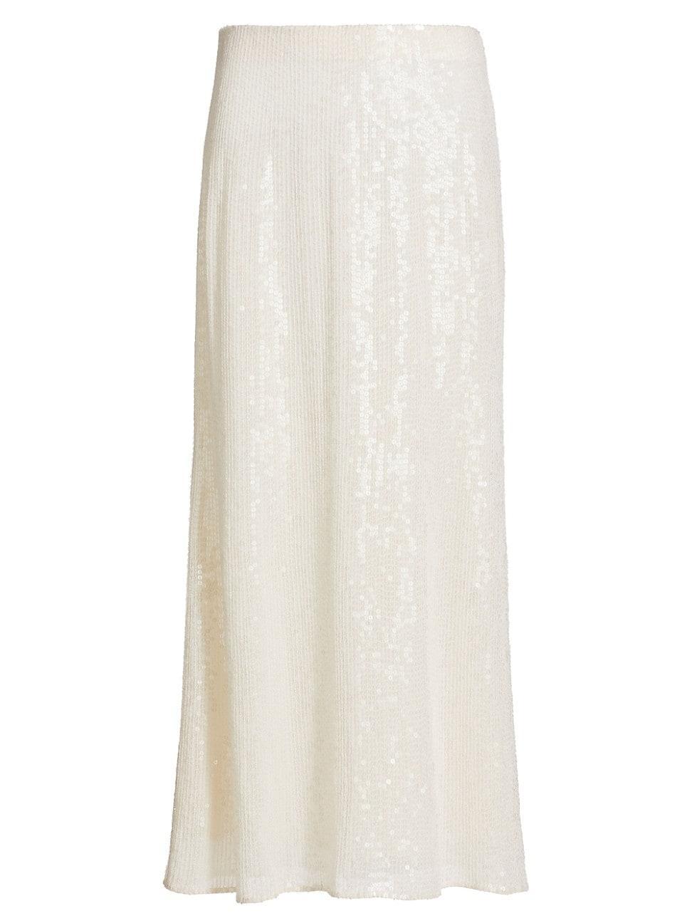 Womens Cardales Percy Sequin Midi-Skirt Product Image