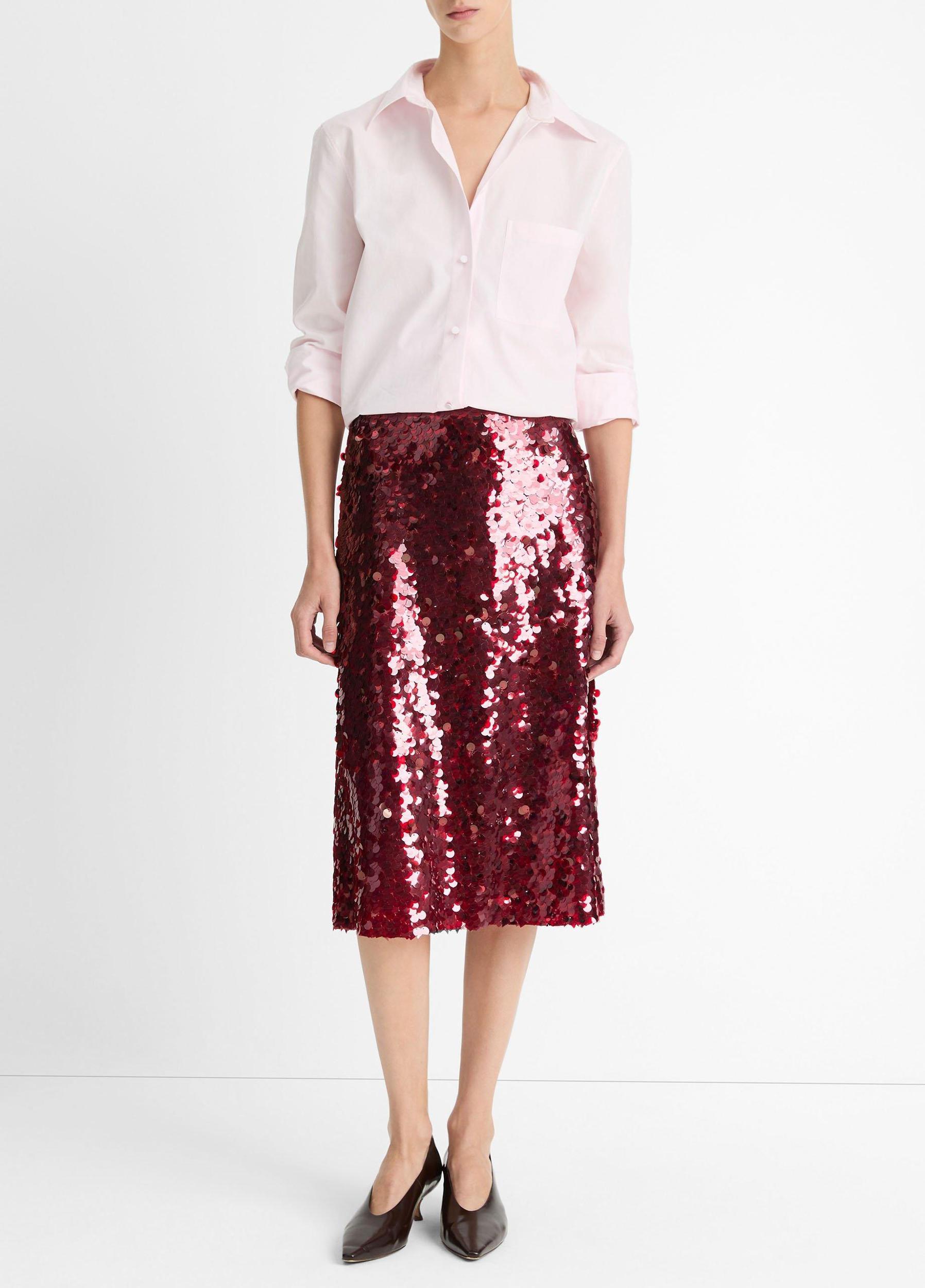 Paillette Bias Skirt Product Image