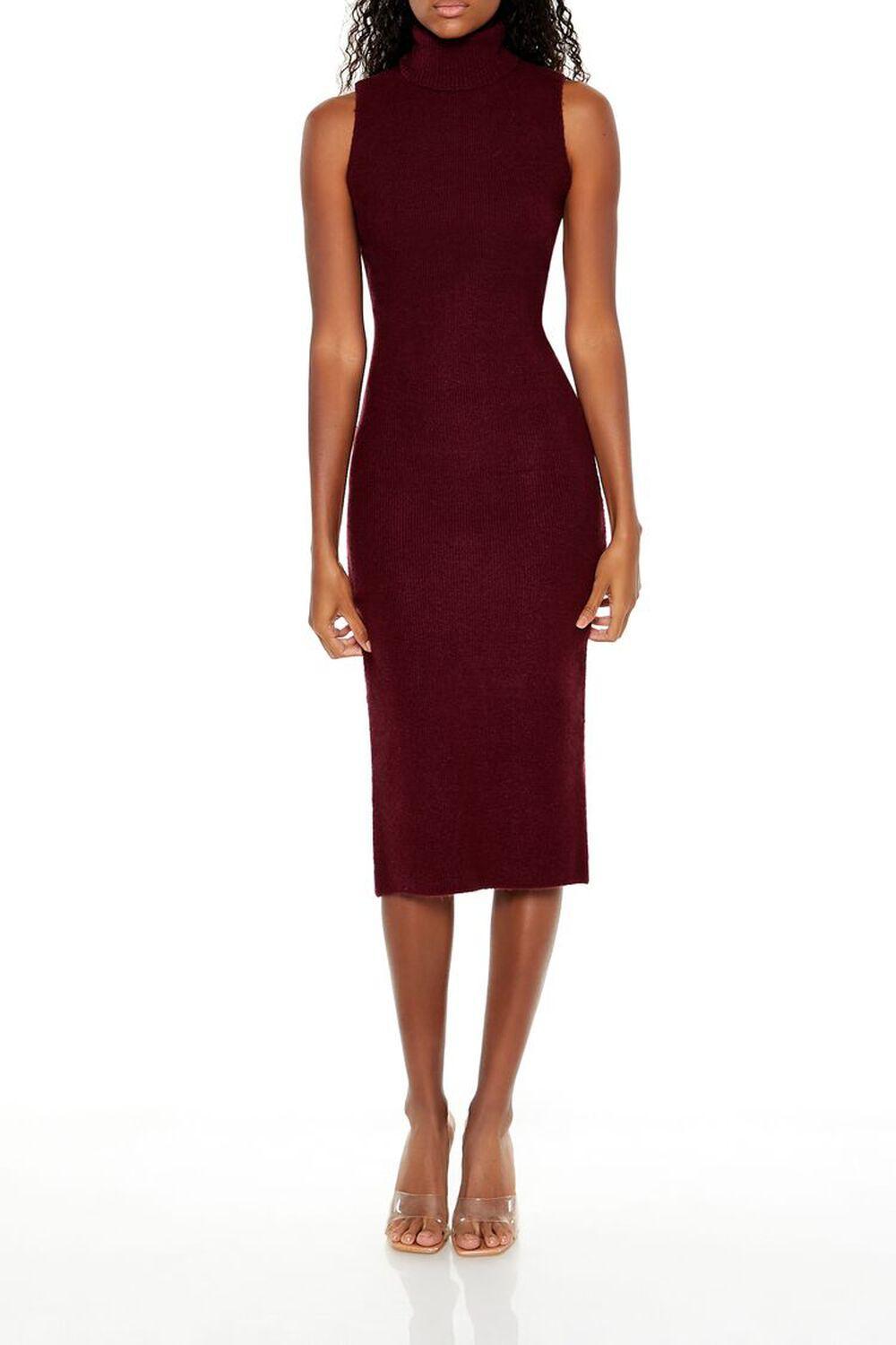 Turtleneck Midi Sweater Dress | Forever 21 Product Image