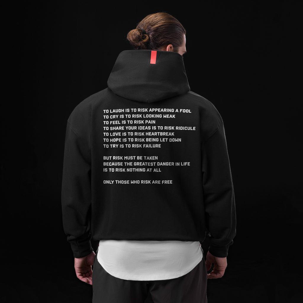 0874. Tech-Terry™ Zip Pocket Hoodie  -  Black "ASRV 8" Product Image