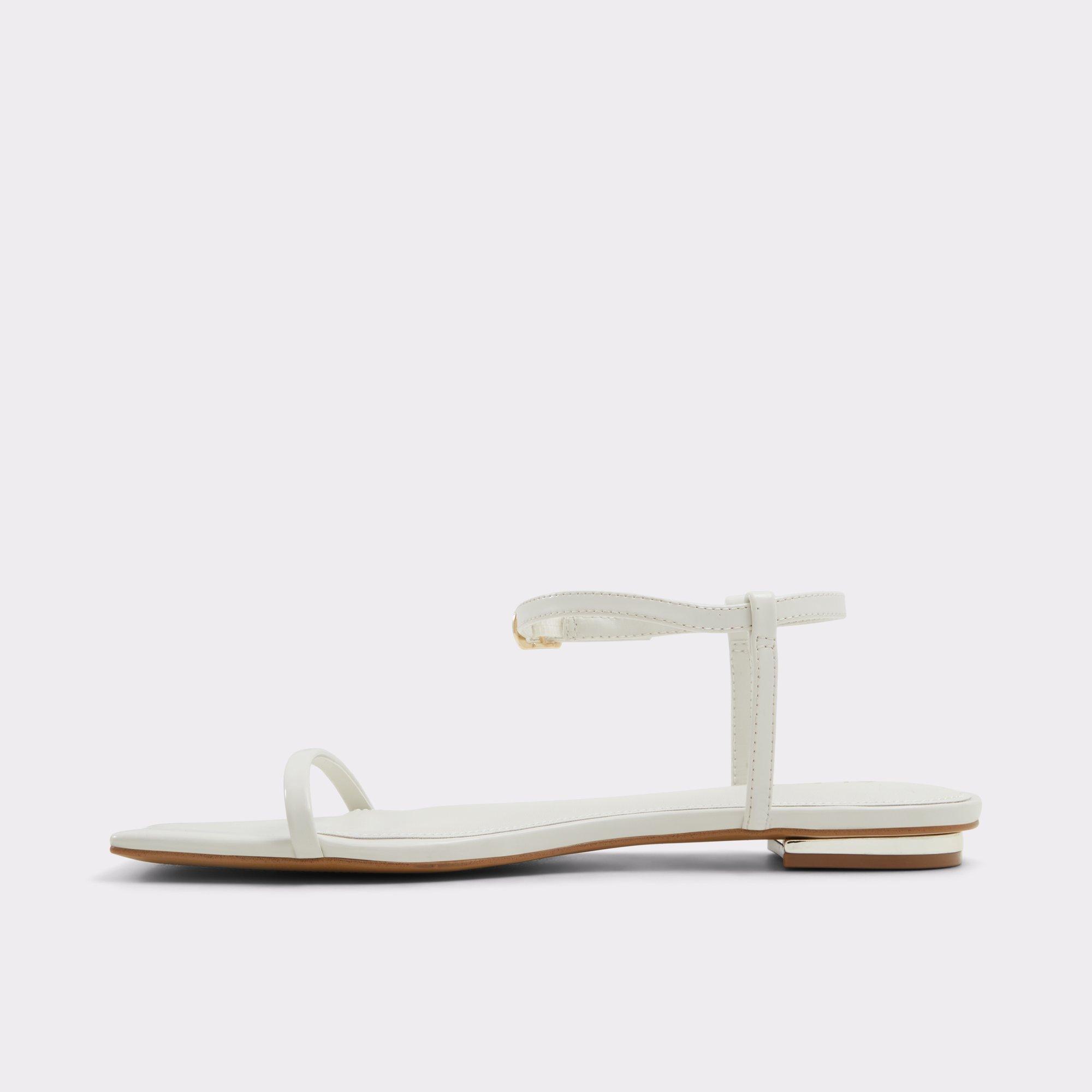 Darlena White/Bone Women's Flat Sandals | ALDO US Product Image