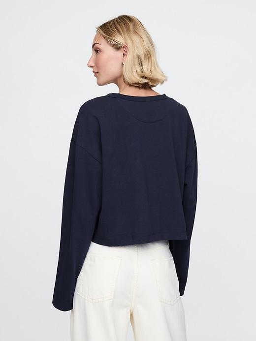 Organic Heavyweight Cotton Vintage Cropped T-Shirt Product Image
