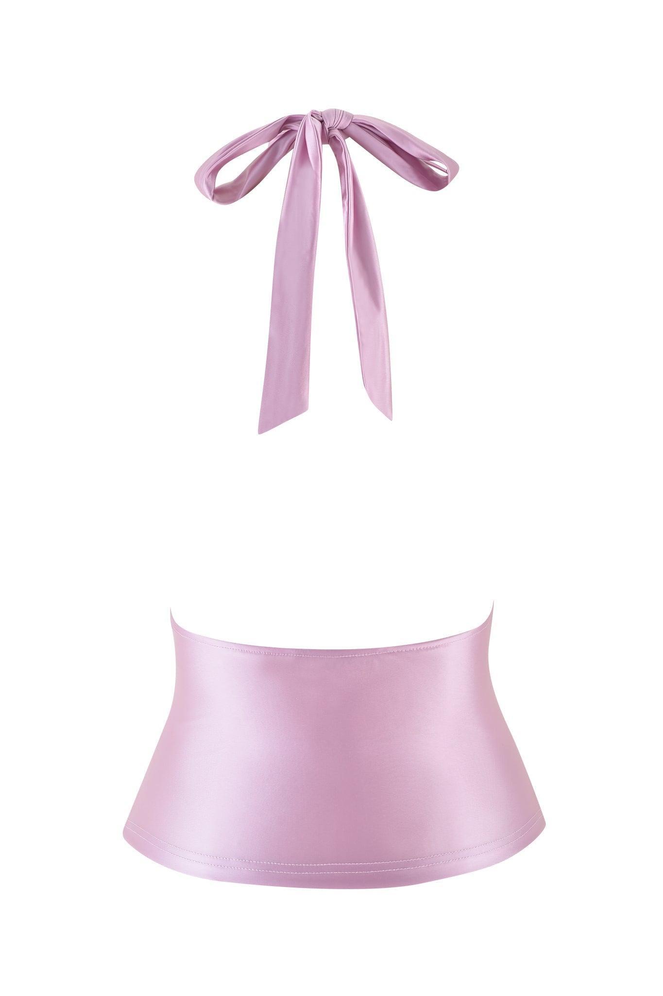AURELIA HALTER TOP - PINK Product Image