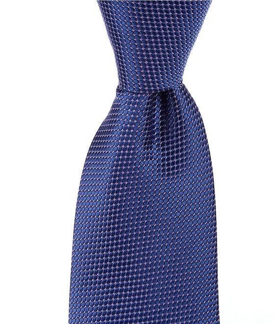 Cremieux Pindotted Nonsolid 3#double; Woven Silk Tie Product Image