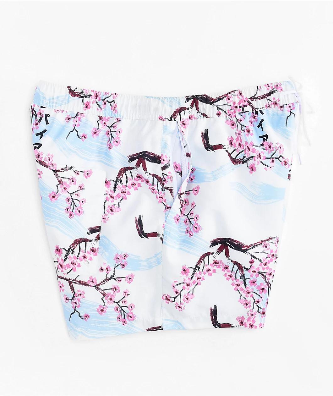 Empyre Ollie Floral Off White Board Shorts Product Image