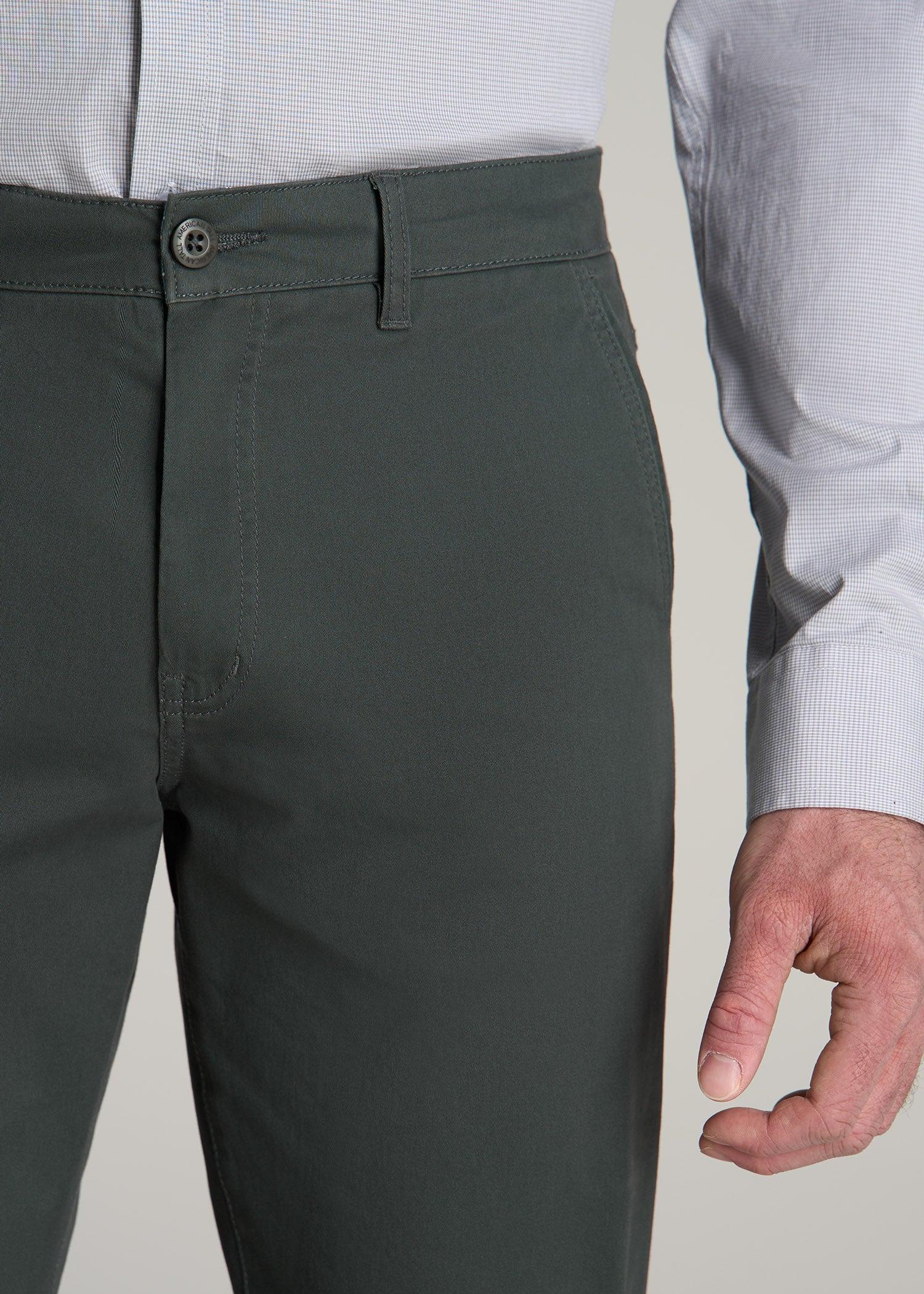 J1 STRAIGHT Leg Chinos in Soft Green - Pants for Tall Men Product Image