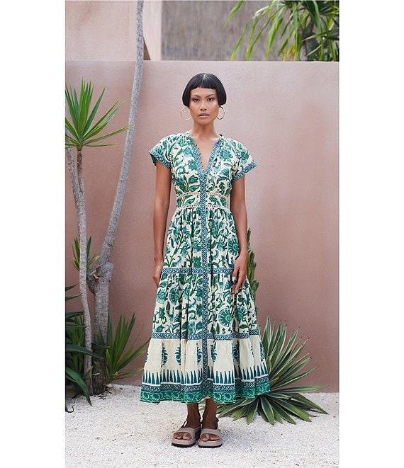 Mo Maya Mojo Flare Midi Dress Product Image