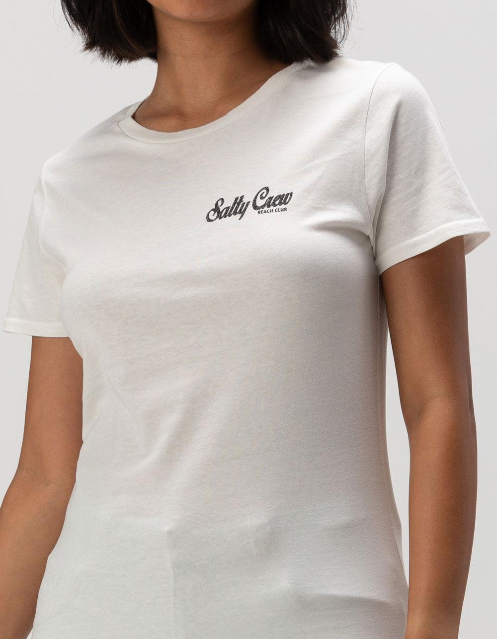 SALTY CREW Tropical Womens Boyfriend Tee - OFF WHITE Product Image