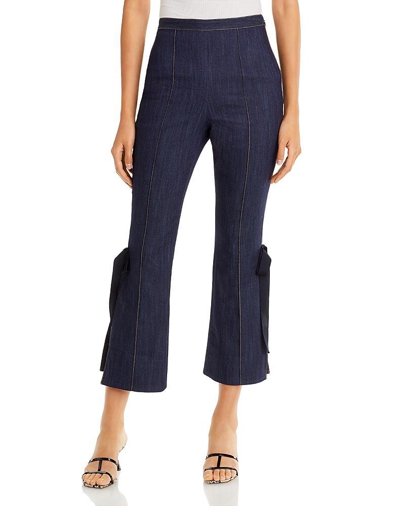 Lou Side-Split Denim Pants Product Image