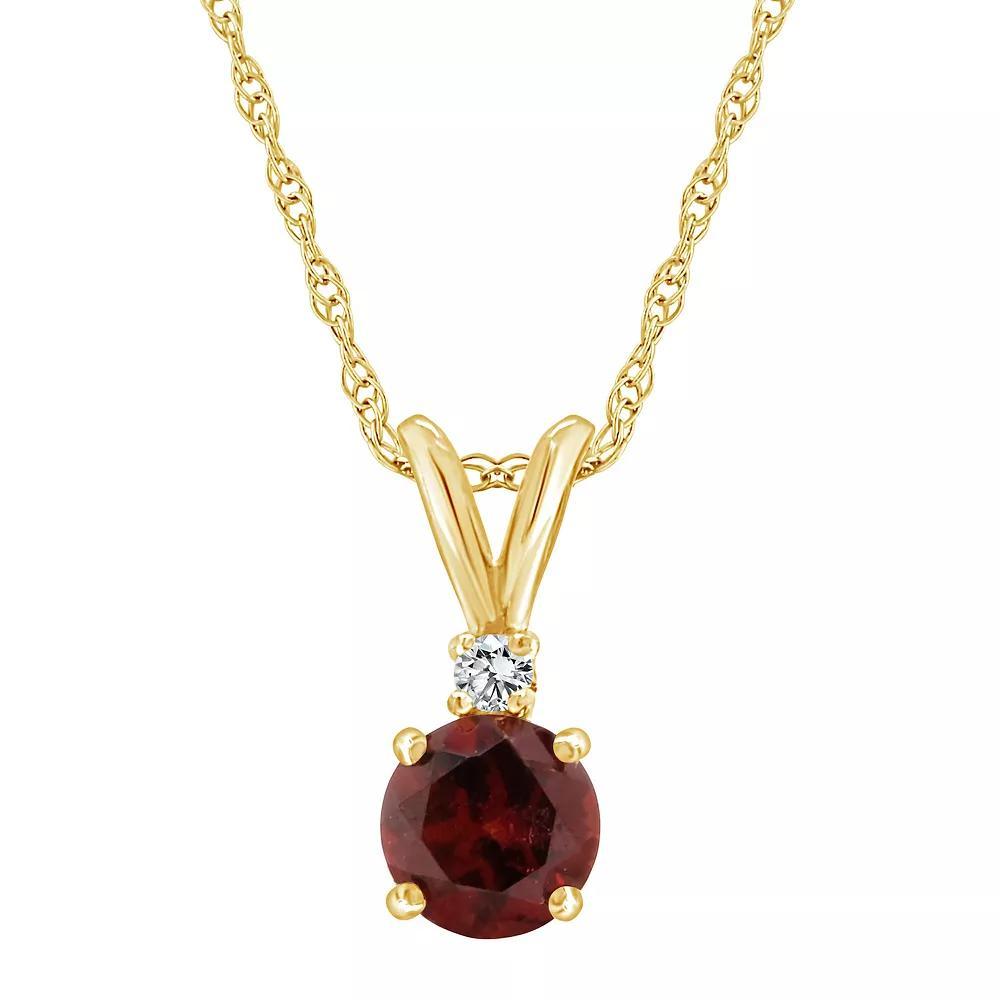 Celebration Gems 14k Gold Swiss Blue Topaz & Diamond Accent Pendant Necklace, Women's, Size: 18", 14k Whgold Product Image