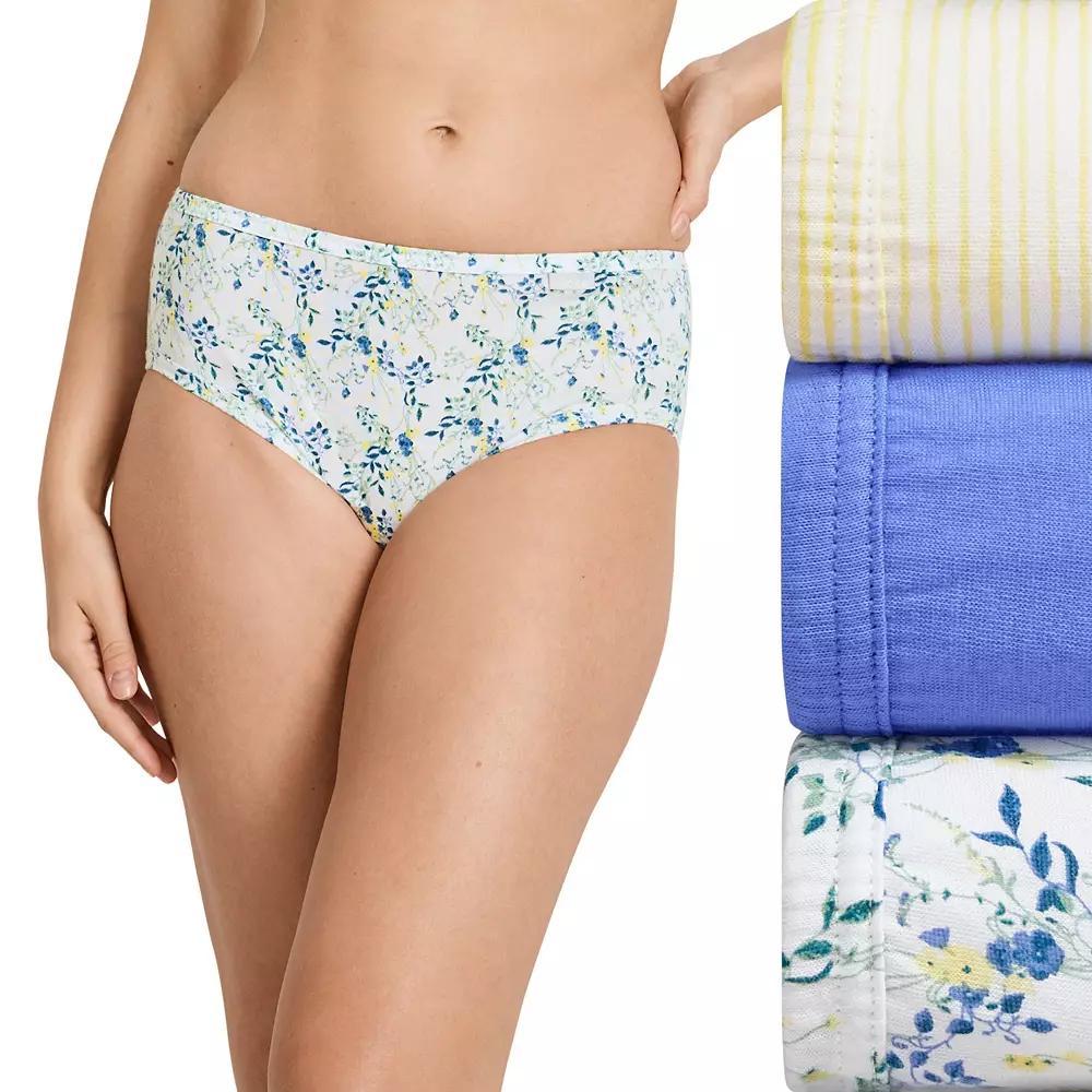 Women's Jockey® Elance 3-Pack Hipster Panty Set 1488, Size: 6, Pretty Meadow Team Product Image