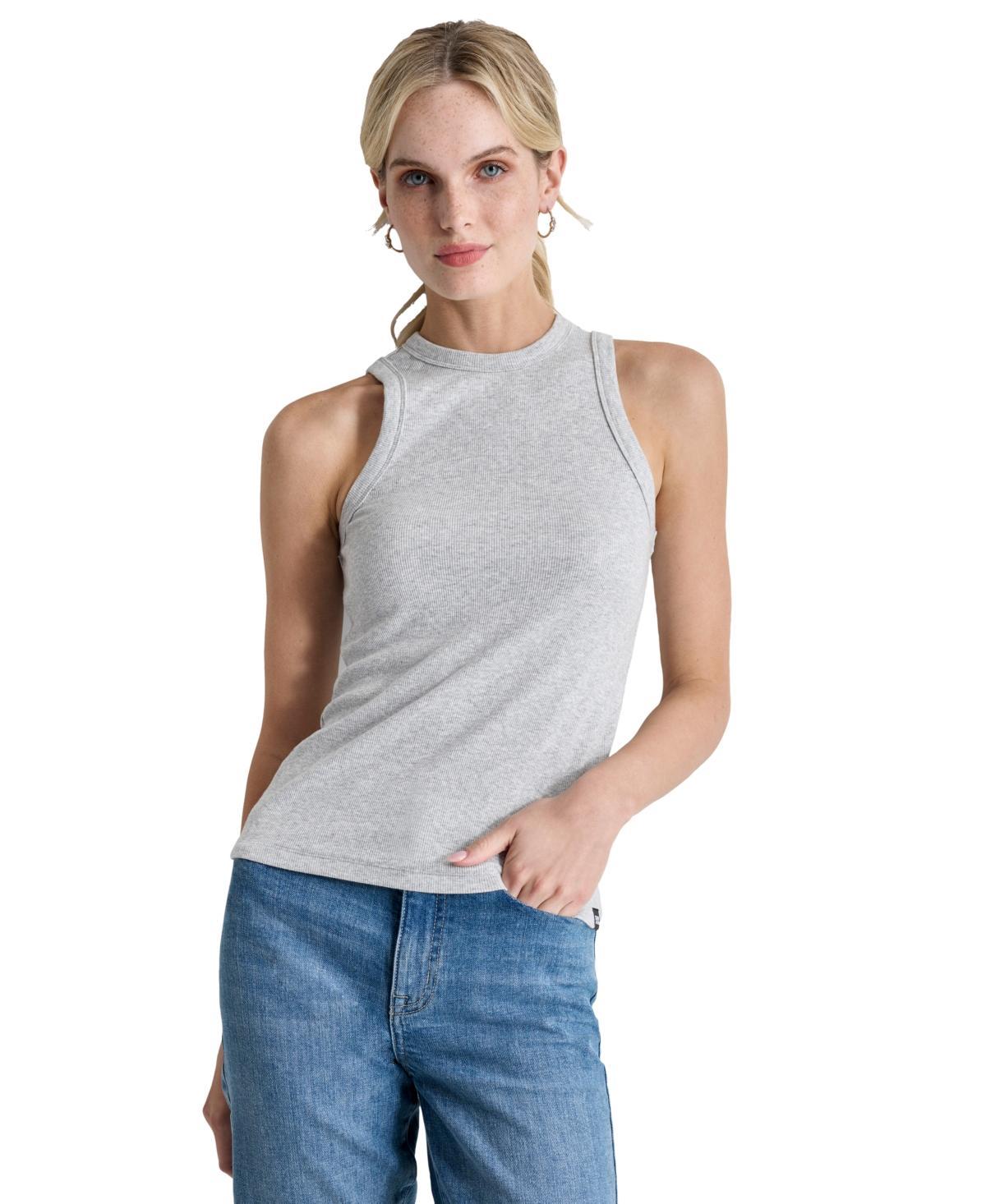 Dkny Jeans Womens Cutaway Crewneck Tank Product Image