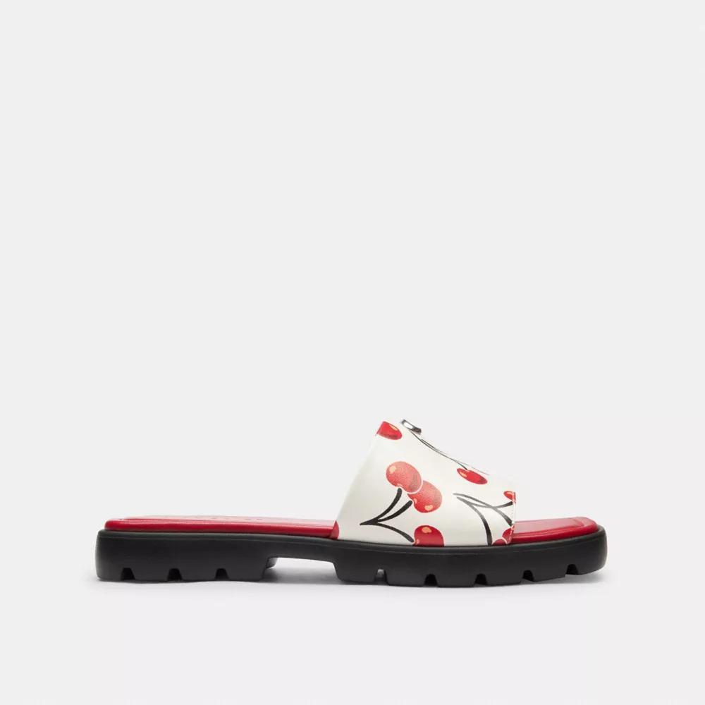Florence Sandal With Cherry Print Product Image