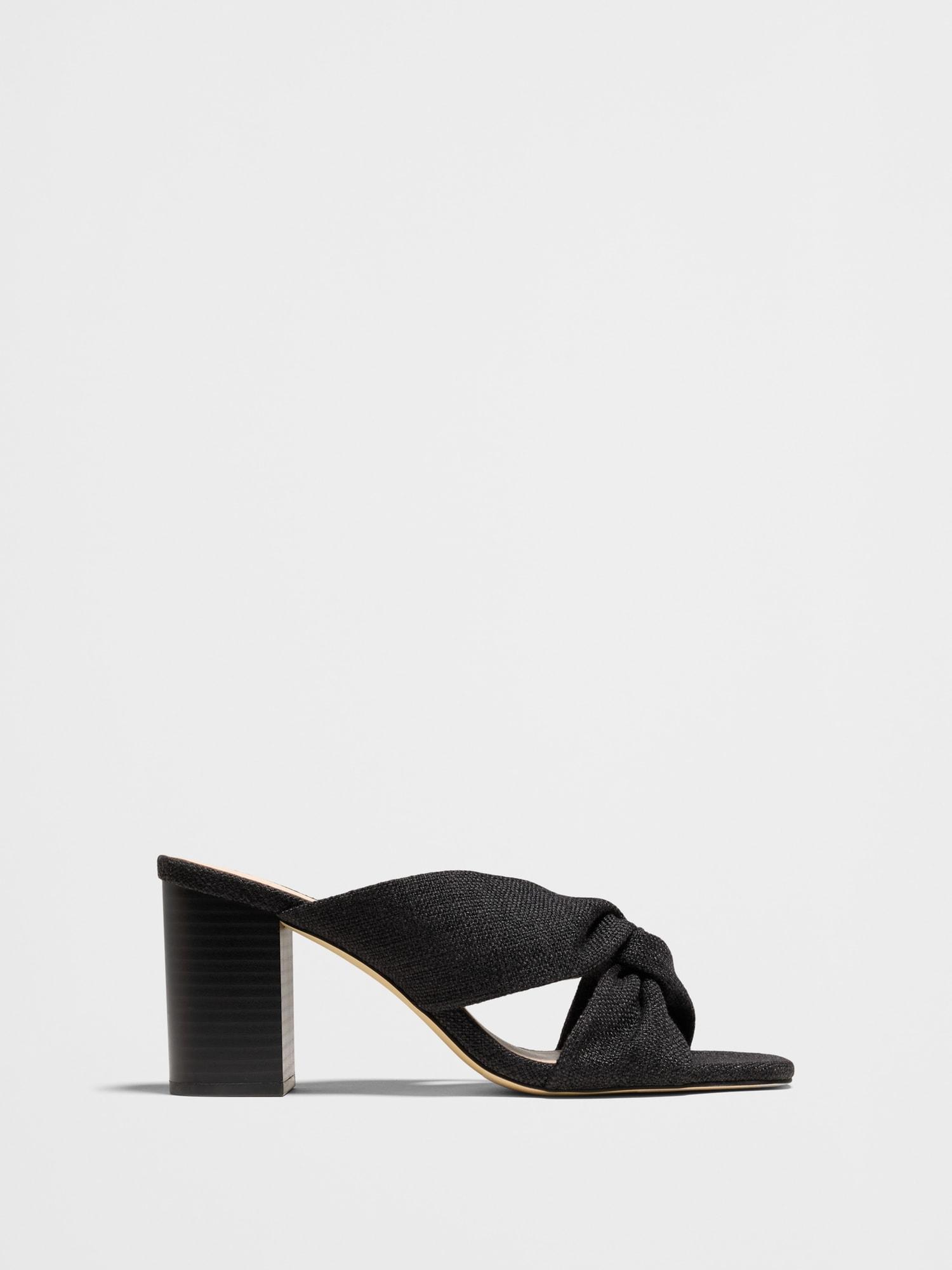 Crossover Heeled Sandal Product Image